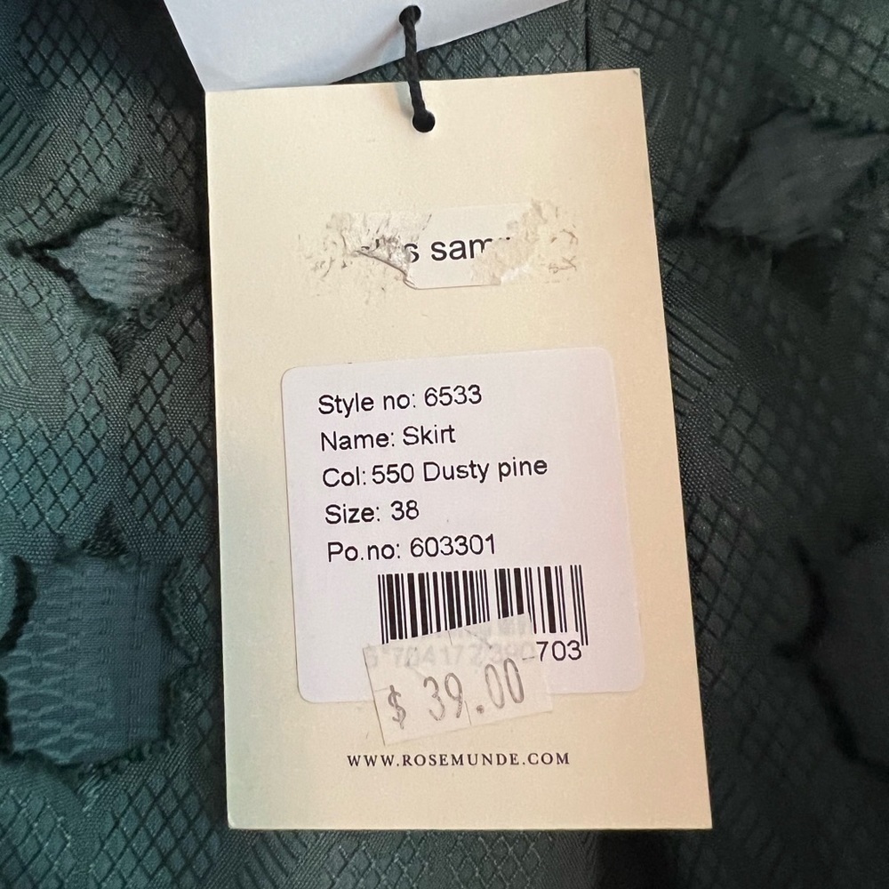 🥞 NWT Rosemunde Skirt in Dusty Pine Size 38 - Picture 5 of 10